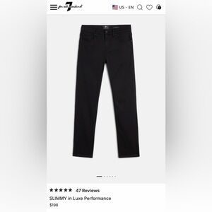 Men's Slimmy Jeans in Black - Classic Stretch Denim